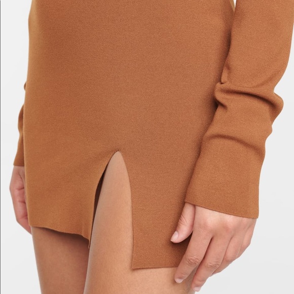 ZEYNEP ARCAY SIDE-SLIT MINI DRESS, NUDE SZ IT/36 US/0 - Picture 8 of 15